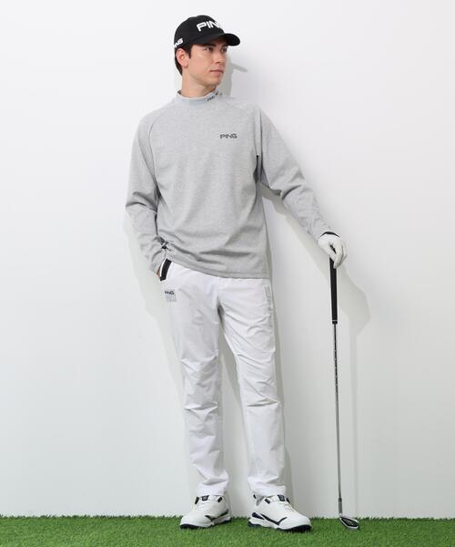 PING(ピン)の「【PING APPAREL】冷感ポンチハイネックシャツ <GOLD> (MENS)(Tシャツ/カットソー・メンズ・グレー/ネイビー/ホワイト・M/L/S/LL/LL1)」の6枚目の写真