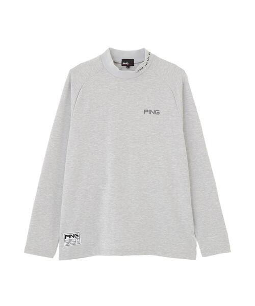 PING(ピン)の「【PING APPAREL】冷感ポンチハイネックシャツ <GOLD> (MENS)(Tシャツ/カットソー・メンズ・グレー/ネイビー/ホワイト・M/L/S/LL/LL1)」の8枚目の写真