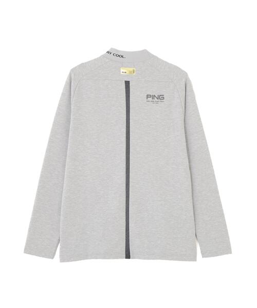 PING(ピン)の「【PING APPAREL】冷感ポンチハイネックシャツ <GOLD> (MENS)(Tシャツ/カットソー・メンズ・グレー/ネイビー/ホワイト・M/L/S/LL/LL1)」の9枚目の写真