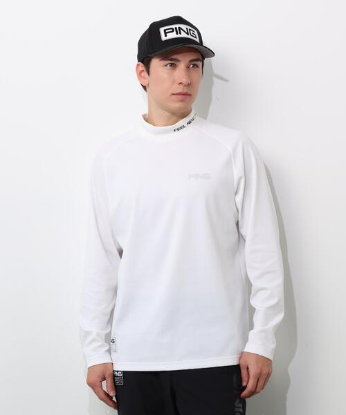 PING(ピン)の「【PING APPAREL】冷感ポンチハイネックシャツ <GOLD> (MENS)(Tシャツ/カットソー・メンズ・グレー/ネイビー/ホワイト・M/L/S/LL/LL1)」の13枚目の写真