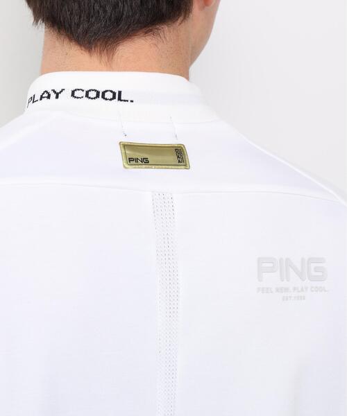 PING(ピン)の「【PING APPAREL】冷感ポンチハイネックシャツ <GOLD> (MENS)(Tシャツ/カットソー・メンズ・グレー/ネイビー/ホワイト・M/L/S/LL/LL1)」の15枚目の写真