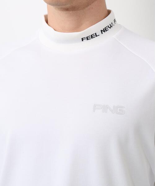 PING(ピン)の「【PING APPAREL】冷感ポンチハイネックシャツ <GOLD> (MENS)(Tシャツ/カットソー・メンズ・グレー/ネイビー/ホワイト・M/L/S/LL/LL1)」の16枚目の写真
