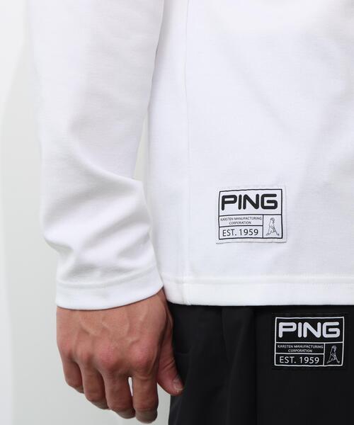 PING(ピン)の「【PING APPAREL】冷感ポンチハイネックシャツ <GOLD> (MENS)(Tシャツ/カットソー・メンズ・グレー/ネイビー/ホワイト・M/L/S/LL/LL1)」の18枚目の写真
