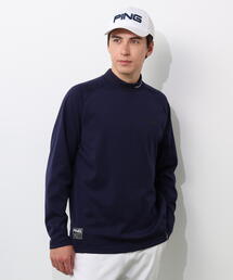 【PING APPAREL】冷感ポンチハイネックシャツ ＜GOLD＞ (MENS)