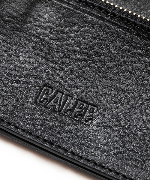 CALEE(キャリー)の「CALEE/キャリー STUDS LEATHER FLAP HALF WALLET スタッズデザイン レザー財布 2026年 夏 夏服(財布・メンズ・ブラック・FREE)」の6枚目の写真