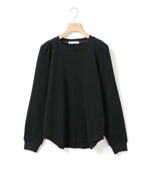MARMARMAR（マーマーマー）の「MARMARMAR パフスリーブワッフルプルオーバー（Tシャツ/カットソー・レディース・ブラック/オフホワイト/グリーン・FREE）」の6枚目の写真