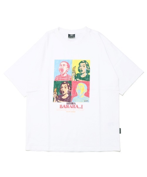 KRIFF MAYER(クリフメイヤー)の「【綿100%】ダジャレ半袖Tシャツ(ソンナバナナ)(Tシャツ/カットソー・メンズ・オフホワイト/ライトグリーン/コーラル/ベージュ/チャコール・X-LARGE/LARGE/MEDIUM)」の8枚目の写真