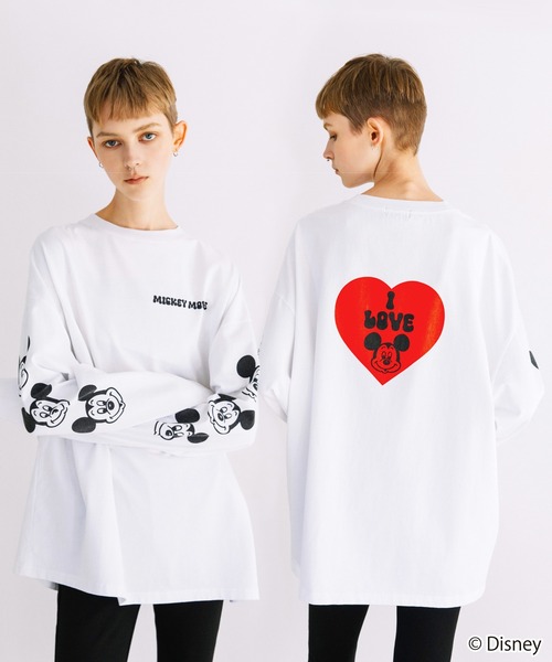 WCJ（ダブルシージェイ）の「Disney / I LOVE LS TEE（Tシャツ