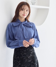 Andemiu | デニムボウタイブラウス641623(シャツ/ブラウス)