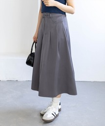 CLEAR BASIC（クリアベーシック）の「タックスカート[オフィスカジュアル 着回し抜群 大人]（スカート）」