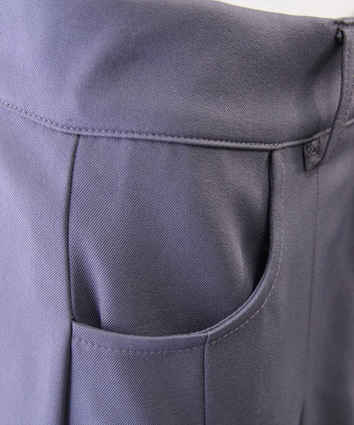 CLEAR BASIC（クリアベーシック）の「タックスカート[オフィスカジュアル 着回し抜群 大人]（スカート・レディース・ブラック/グレー・S/M）」の19枚目の写真