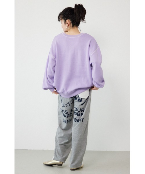 RODEO CROWNS WIDE BOWL(ロデオクラウンズワイドボウル)の「BIG sign logo コンビパンツ(デニムパンツ・レディース・アイボリー/ブラック/ライトブルー・SMALL/MEDIUM)」の19枚目の写真