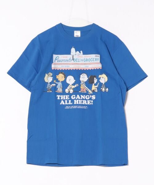 PEANUTS(ピーナッツ)の「【 PEANUTS/NOSTALGICA 】 スヌーピー プリントTシャツ 26S1(Tシャツ/カットソー・レディース・ネイビー/ライトグレー/ホワイト/グレー/ブルー・LARGE)」の5枚目の写真