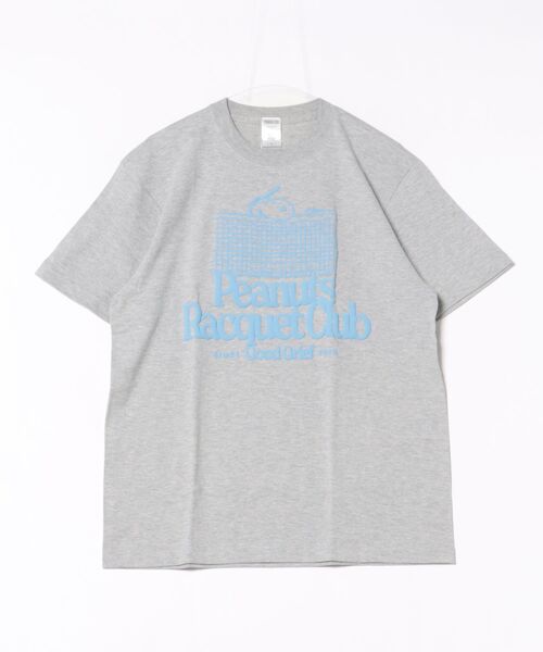 PEANUTS(ピーナッツ)の「【 PEANUTS/NOSTALGICA 】 スヌーピー プリントTシャツ 26S1(Tシャツ/カットソー・レディース・ネイビー/ライトグレー/ホワイト/グレー/ブルー・LARGE)」の4枚目の写真