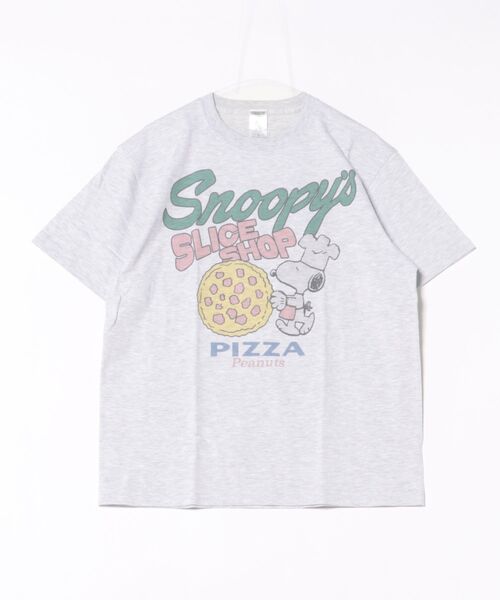 PEANUTS(ピーナッツ)の「【 PEANUTS/NOSTALGICA 】 スヌーピー プリントTシャツ 26S1(Tシャツ/カットソー・レディース・ネイビー/ライトグレー/ホワイト/グレー/ブルー・LARGE)」の3枚目の写真
