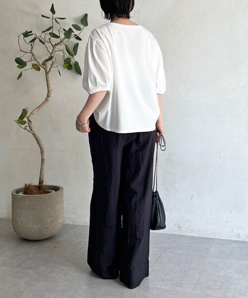 un dix cors(アンディコール)の「“SHINE ロゴTEE(Tシャツ/カットソー・レディース・ブラック/ベージュ/オフホワイト・FREE)」の15枚目の写真