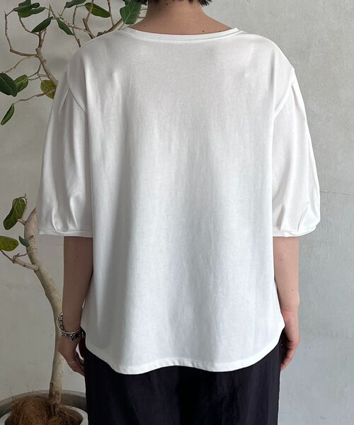 un dix cors(アンディコール)の「“SHINE ロゴTEE(Tシャツ/カットソー・レディース・ブラック/ベージュ/オフホワイト・FREE)」の19枚目の写真