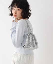 BAYFLOW | BFスパンコール巾着(ポーチ)