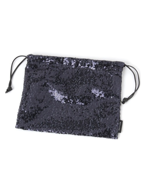 BAYFLOW（ベイフロー）の「BFスパンコール巾着（ポーチ・レディース・ゴールド/ブラック/シルバー・0）」の4枚目の写真