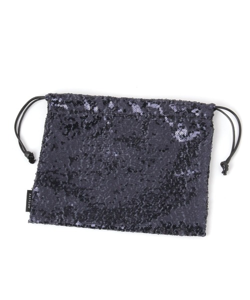 BAYFLOW（ベイフロー）の「BFスパンコール巾着（ポーチ・レディース・ゴールド/ブラック/シルバー・0）」の5枚目の写真
