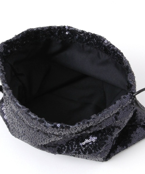 BAYFLOW（ベイフロー）の「BFスパンコール巾着（ポーチ・レディース・ゴールド/ブラック/シルバー・0）」の8枚目の写真