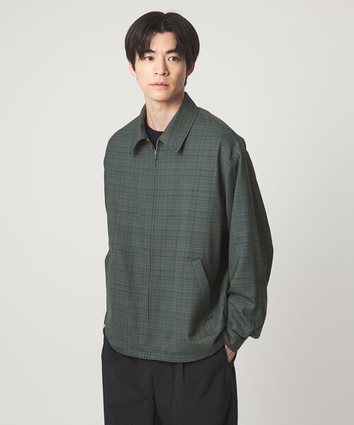 セール】TW マイクロチェック ブルゾン(ブルゾン)|green label セール】TW マイクロチェック ブルゾン(ブルゾン)|green label