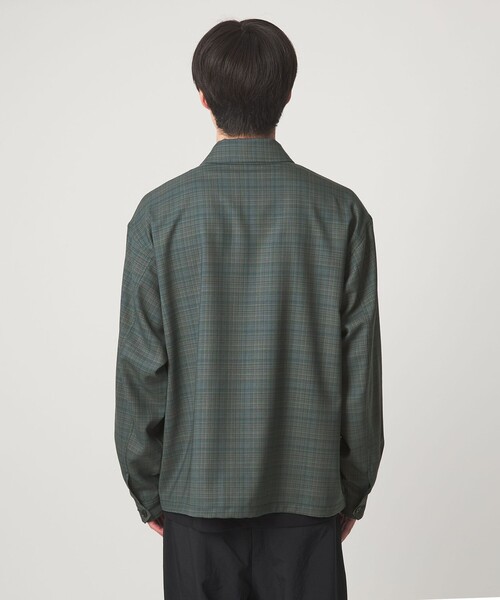 green label relaxing(グリーンレーベルリラクシング)の「TW マイクロチェック ブルゾン(ブルゾン・メンズ・グレー/ダークグレー/ケリーグリーン・S/M/L/XL)」の19枚目の写真