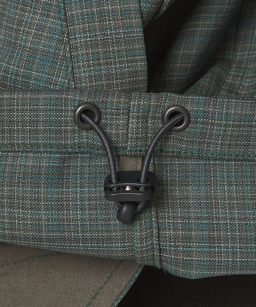 green label relaxing(グリーンレーベルリラクシング)の「TW マイクロチェック ブルゾン(ブルゾン・メンズ・グレー/ダークグレー/ケリーグリーン・S/M/L/XL)」の14枚目の写真