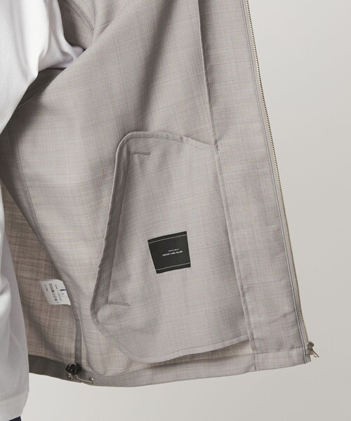 green label relaxing(グリーンレーベルリラクシング)の「TW マイクロチェック ブルゾン(ブルゾン・メンズ・グレー/ダークグレー/ケリーグリーン・S/M/L/XL)」の11枚目の写真