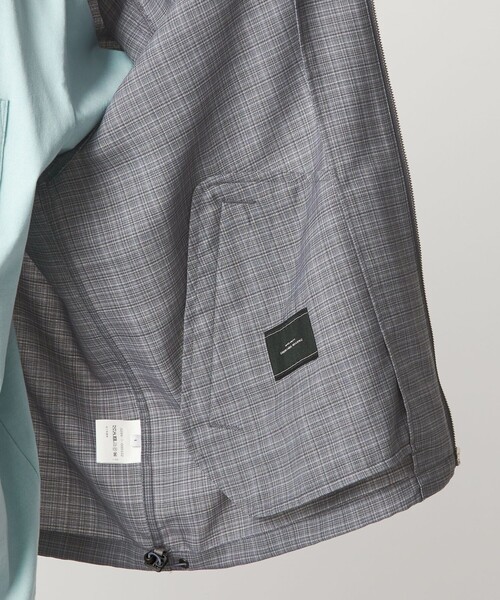 green label relaxing(グリーンレーベルリラクシング)の「TW マイクロチェック ブルゾン(ブルゾン・メンズ・グレー/ダークグレー/ケリーグリーン・S/M/L/XL)」の9枚目の写真