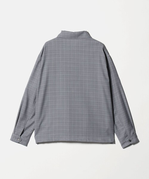 green label relaxing(グリーンレーベルリラクシング)の「TW マイクロチェック ブルゾン(ブルゾン・メンズ・グレー/ダークグレー/ケリーグリーン・S/M/L/XL)」の6枚目の写真