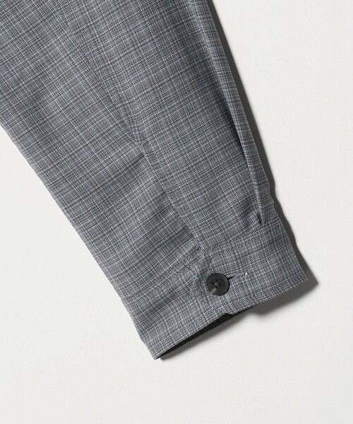 green label relaxing(グリーンレーベルリラクシング)の「TW マイクロチェック ブルゾン(ブルゾン・メンズ・グレー/ダークグレー/ケリーグリーン・S/M/L/XL)」の4枚目の写真