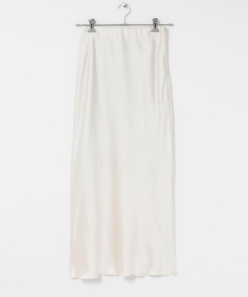 SENSE OF PLACE by URBAN RESEARCH（センスオブプレイスバイアーバンリサーチ）の「サテンアイラインスカート（スカート・レディース・ブラック/アイボリー/チャコールグレー・MEDIUM/TALL/SMALL）」の18枚目の写真