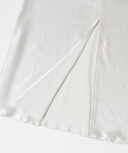 SENSE OF PLACE by URBAN RESEARCH（センスオブプレイスバイアーバンリサーチ）の「サテンアイラインスカート（スカート・レディース・ブラック/アイボリー/チャコールグレー・MEDIUM/TALL/SMALL）」の19枚目の写真