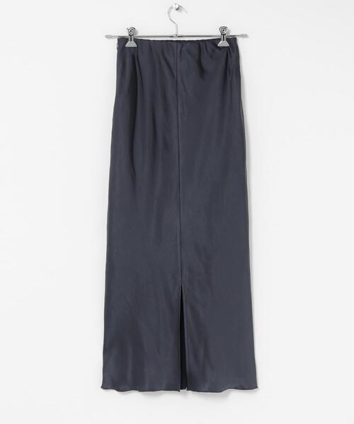 SENSE OF PLACE by URBAN RESEARCH（センスオブプレイスバイアーバンリサーチ）の「サテンアイラインスカート（スカート・レディース・ブラック/アイボリー/チャコールグレー・MEDIUM/TALL/SMALL）」の9枚目の写真