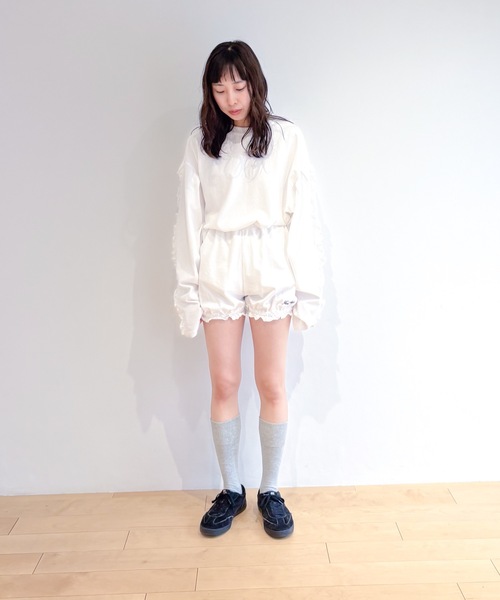 HOLIDAY（ホリデイ）の「SUPER FINE DRY BALLOON SHORT PANTS スーパーファインドライバルーンショートパンツ（その他パンツ・レディース・ダークネイビー/シルバーグレー/ホワイト/ブラック・ONE SIZE）」の17枚目の写真