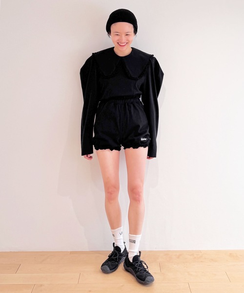 HOLIDAY(ホリデイ)の「SUPER FINE DRY BALLOON SHORT PANTS スーパーファインドライバルーンショートパンツ(その他パンツ・レディース・ダークネイビー/シルバーグレー/ホワイト/ブラック・ONE SIZE)」の17枚目の写真