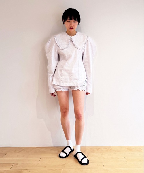 HOLIDAY(ホリデイ)の「SUPER FINE DRY BALLOON SHORT PANTS スーパーファインドライバルーンショートパンツ(その他パンツ・レディース・ダークネイビー/シルバーグレー/ホワイト/ブラック・ONE SIZE)」の22枚目の写真