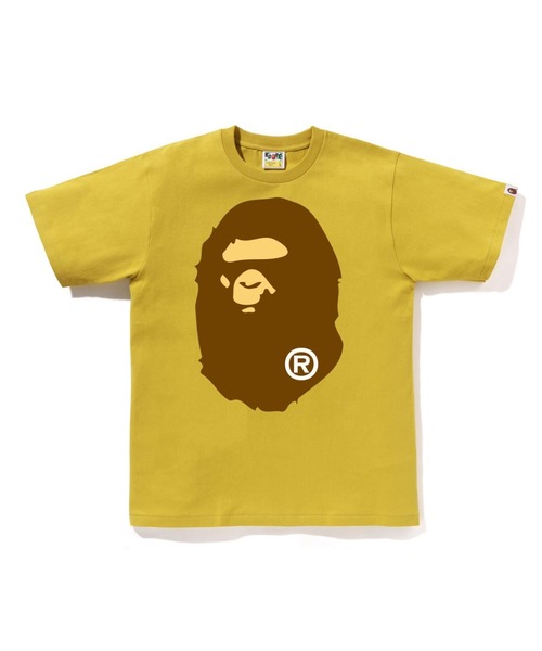 A BATHING APE(アベイシングエイプ)の「BIG APE HEAD TEE(Tシャツ/カットソー・メンズ・グレー/ブラック/サックスブルー/イエロー/ネイビー/グリーン/ホワイト/ピンク・MEDIUM/SMALL/X-LARGE/XX-LARGE/LARGE/XXX-LARGE)」の1枚目の写真
