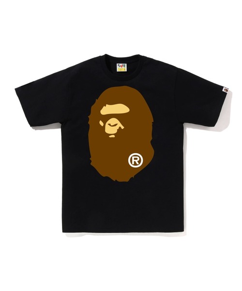 A BATHING APE(アベイシングエイプ)の「BIG APE HEAD TEE(Tシャツ/カットソー・メンズ・グレー/ブラック/サックスブルー/イエロー/ネイビー/グリーン/ホワイト/ピンク・MEDIUM/SMALL/X-LARGE/XX-LARGE/LARGE/XXX-LARGE)」の3枚目の写真