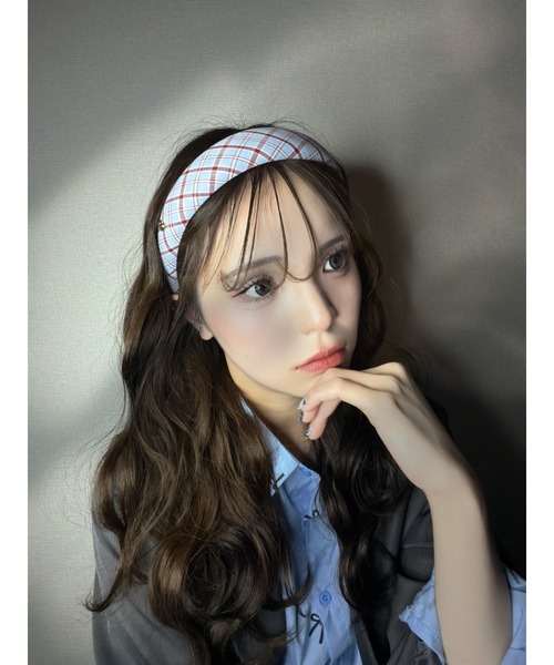 THEODORIC.dy(セオドリックディ)の「チェックストライプカチューシャ(カチューシャ・レディース・ブルー/ダークネイビー・FREE)」の17枚目の写真