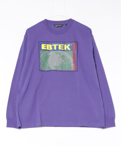 Eddie Bauer（エディーバウアー）の「EBTEK ロゴ 長袖Tシャツ（Tシャツ/カットソー・メンズ・ホワイト/パープル/ネイビー・XL/L/M/S）」の3枚目の写真