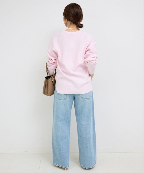 SLOBE IENA(スローブイエナ)の「《WEB限定/追加2》Wフェイスジャージヘンリープルオーバー(Tシャツ/カットソー・レディース・ピンク系その他・FREE)」の10枚目の写真