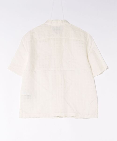 ALLSAINTS（オールセインツ）の「AUBREY SHORT SLEEVE LINEN BLEND SHIRT | AUBREY 半袖 リネン ブレンド シャツ（シャツ/ブラウス・メンズ・ホワイト・S/M/L/XS）」の2枚目の写真