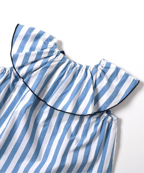 apres les cours（アプレレクール）の「【WEB限定】2WAYフリル衿チュニック（シャツ/ブラウス・キッズ・ブラウン/チェック/ストライプ/その他3・140/130/120/110/100/90/80）」の16枚目の写真