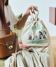 HEMING'S（ヘミングス）の「HEMING'S/ヘミングス PEANUTS 保冷巾着トート（トートバッグ）」