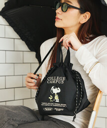 HEMING'S（ヘミングス）の「HEMING'S/ヘミングス PEANUTS 保冷巾着トート（トートバッグ）」