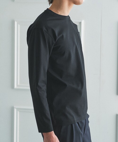 TAKEO KIKUCHI(タケオキクチ)の「【BOWLER HAT LABEL】クールデオドラントジャージ ボーラーハットウォーカー ポケットTシャツ(Tシャツ/カットソー・メンズ・ブラック/ホワイト・03/02/04)」の16枚目の写真