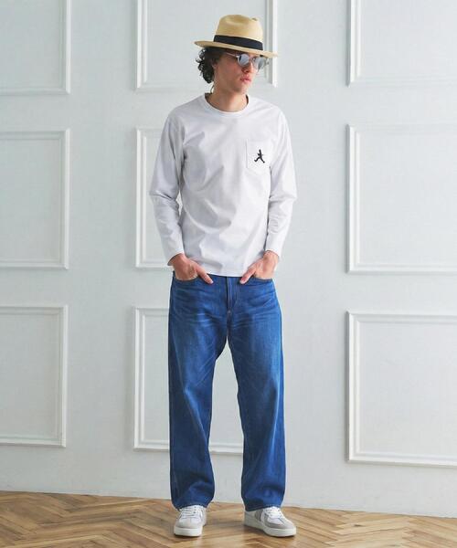 TAKEO KIKUCHI(タケオキクチ)の「【BOWLER HAT LABEL】クールデオドラントジャージ ボーラーハットウォーカー ポケットTシャツ(Tシャツ/カットソー・メンズ・ブラック/ホワイト・03/02/04)」の18枚目の写真