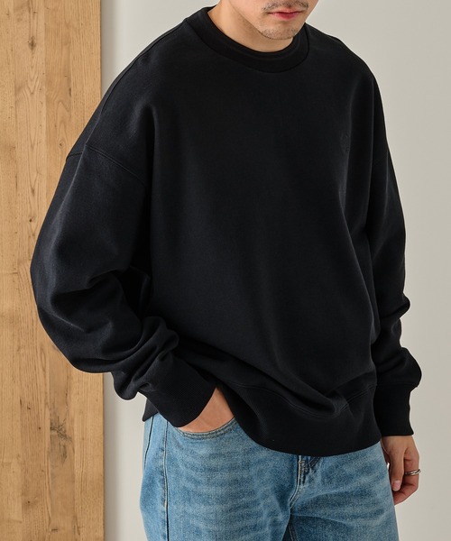 FRED PERRY(フレッドペリー)の「【FRED PERRY】OVERSIZED TIPPED SWEATSHIRT M3497/オーバーサイズド ティップド スウェットシャツ(スウェット・メンズ・ブラック/グレー/ブラウン・L/M/S)」の5枚目の写真